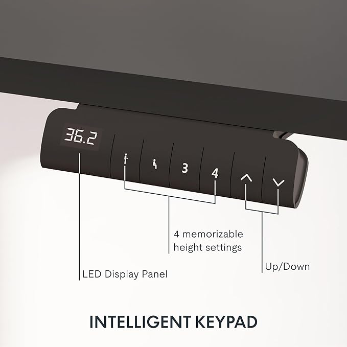 FLEXISPOT E6 3-Stage Dual Motor 60 x 24 Electric Standing Desk Sit Stand Up Desk - Image 5