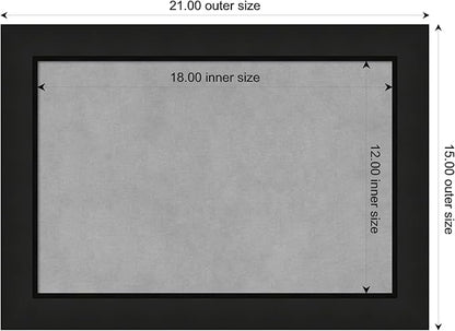 Amanti Art Black Framed Magnetic Board 15x21 Small Vision Board - Image 3