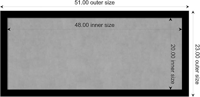 Amanti Art Black Framed Magnetic Board 23x51 Oversize Vision Board - Image 3
