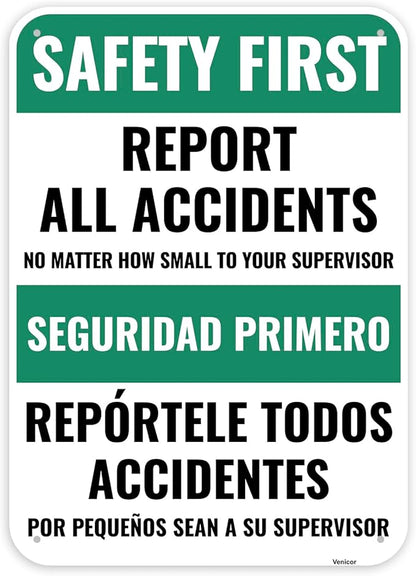 1PC Safety Sign, 14 x 10 Inches by Venicor