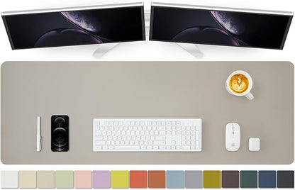 Large Desk Mat - 47.2"x 17" Non-Slip PU Desk Pad by HOMIEAZICOZI