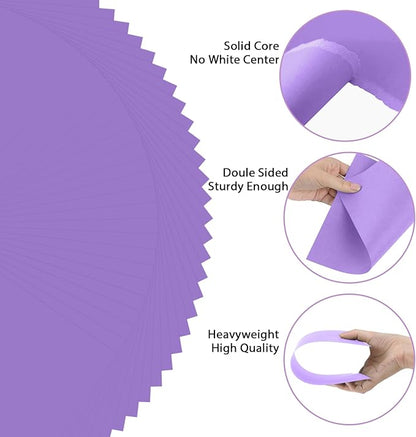 OcePor 100 Sheets Purple Cardstock Paper, Colored Printer Paper 8.5 x 11 - Image 3