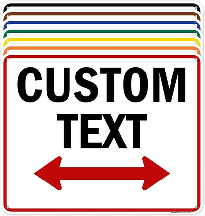 Custom Arrow, Custom Directional Sign, Two Way Arrow, 24x30 Inches, 55 mil by MySignCenter