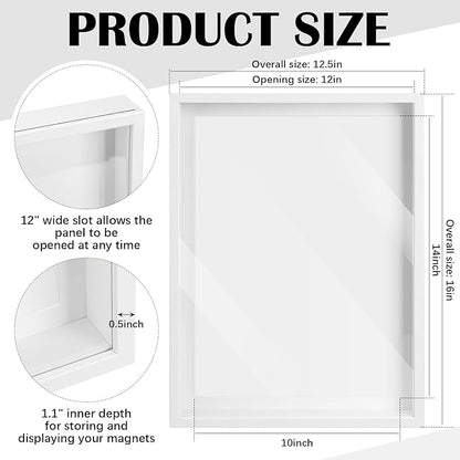 Vicenpal 1 Pcs Large Magnetic Board 16" x 12" Magnet Display Board Removable - Image 2