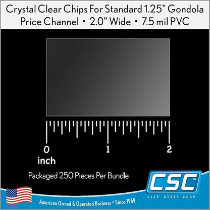 Clip Strip Corp. Price/Data Channel Label Holder Chips, 7.5 Mil Thick, Gondola - Image 6