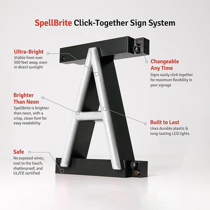 SpellBrite EXIT Sign | Directional Sign - Image 8