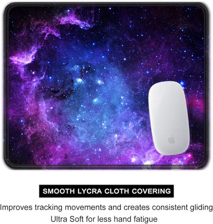 Auhoahsil Mouse Pad, 12 x 10 in Galaxy Theme Computer Mouse Pad - Image 4