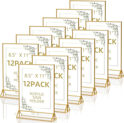 PPH-Sisy Acrylic Sign Holder 8.5X11 Double Sided Table Flyer Holder, Plastic by PPH-SisyPurchaseNow