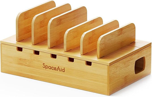 SpaceAid Bamboo Charging Station by SpaceAid