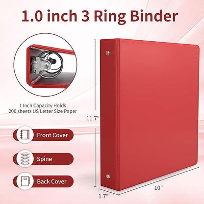 SUQJOY 1-inch 3 Ring Binder - Image 2
