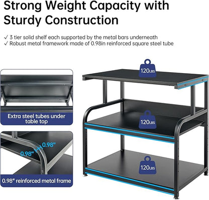 Fannova 32.3" x 18.9" Extra Large Printer Stand Table - Image 3