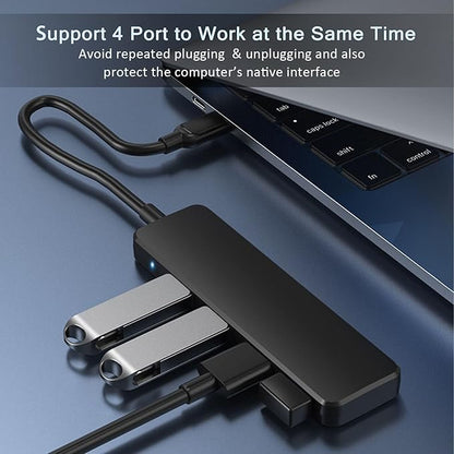 USB Hub, VIENON 4-Port USB 3.0 Hub USB Splitter USB Expander - Image 2