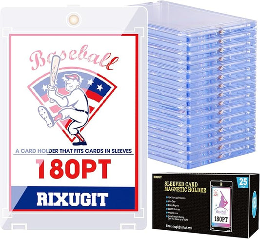 25-Pack 180pt Sleeved Card Magnetic-Holders by Unknown