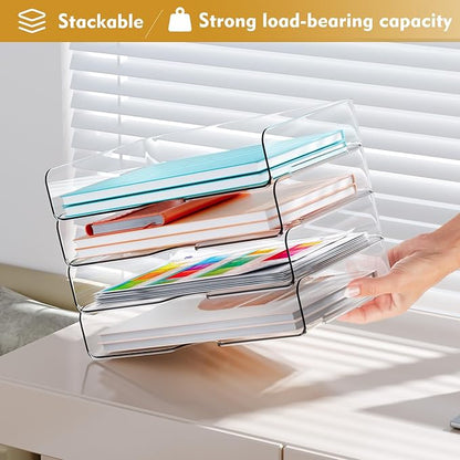 YKLSLH 4 Trays Paper Organizer Letter Tray - Image 6