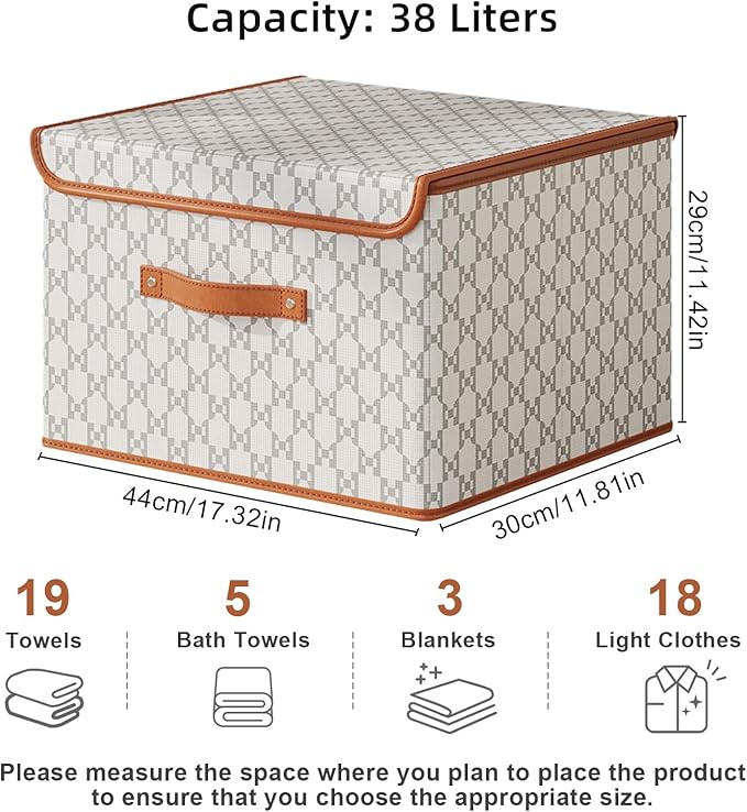 Tuza 4 Pack Fabric Storage Bins - Image 2