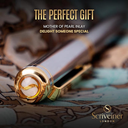 Scriveiner Personalized Silver Chrome Fountain Pen - Image 9