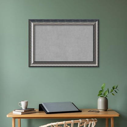 Amanti Art Silver Framed Magnetic Board 26x38 Large Vision Board - Image 5