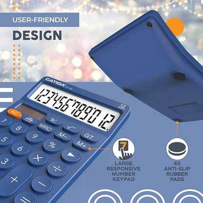 CATIGA 12 Digit Desktop Calculator Basic Desk Calculator - Image 6