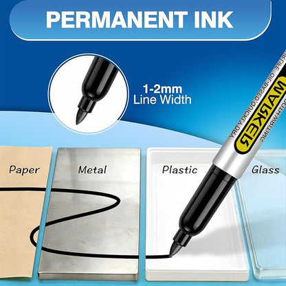 SFAIH Green Permanent Markers Bulk - Image 5