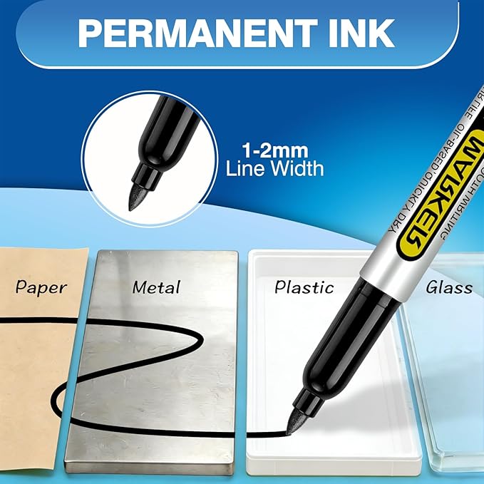 SFAIH Blue Permanent Markers Bulk - Image 5