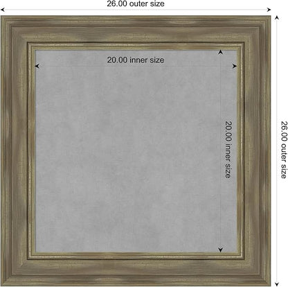 Amanti Art Grey Framed Magnetic Board 26x26 Medium Vision Board - Image 4