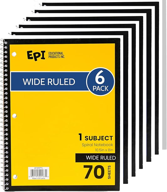 EPI Spiral Notebook | Wide by EPI