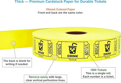 Tacticai 1000 Raffle Tickets, Single Roll - Image 2