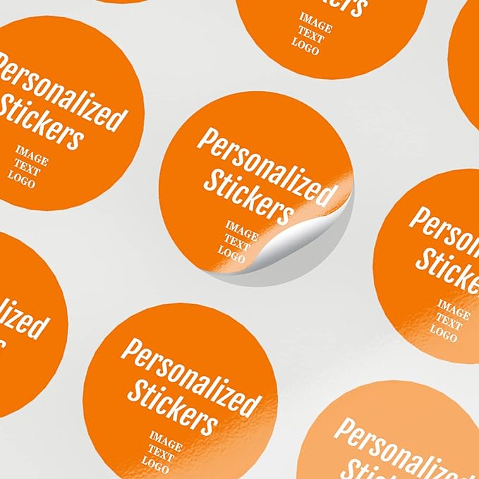 Custom Stickers for Business Logo & Personalized Stickers Text Name Image Photo - Image 2