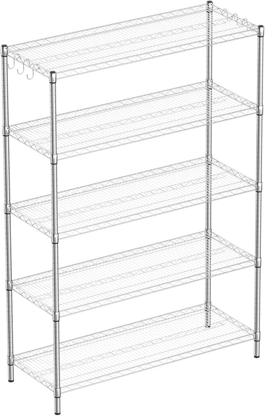 Guan River 5-Shelf Adjustable Metal Shelf Wire Shelving Unit Heavy Duty Storage by GuanRiver