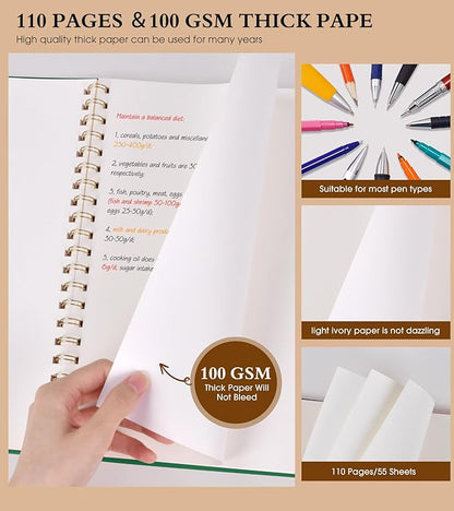 Blank Spiral Notebook Journal 8.5” x 11”, A4 Large Sketch Book - Image 4