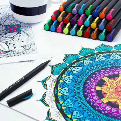Tebik 80 Pack Planner Colored Pens, 72 Colors Drawing Pens - Image 4