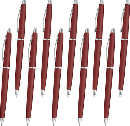 DISCOUNT PROMOS Langham Ballpoint Pens Set of 10, Bulk Pack by DISCOUNTPROMOS