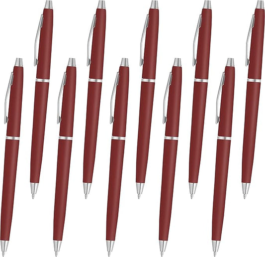 DISCOUNT PROMOS Langham Ballpoint Pens Set of 10, Bulk Pack by DISCOUNTPROMOS