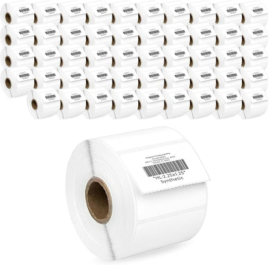 HOUSELABELS 2.25" x 1.25" Address Labels on 1" Core in Polypropylene Compatible by HouseLabels
