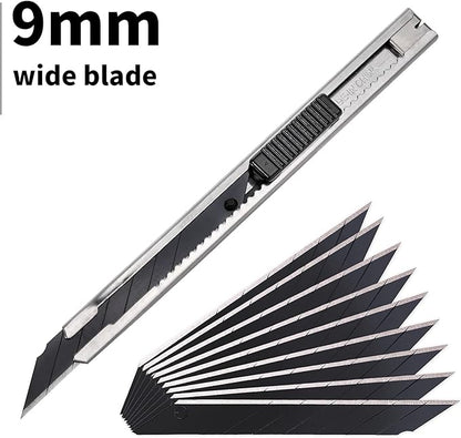 Gomake 9mm Utility Knife Replacement Blades, 30 Degree Snap Off Carbon Steel - Image 5