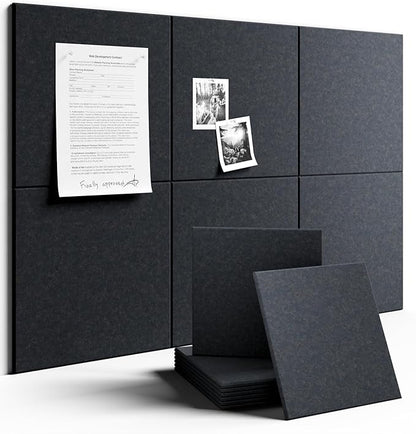 Fluxynara Large Felt Bulletin Board 36" x 24" Cork Board Alternative-6 Pack by FLUXYNARA