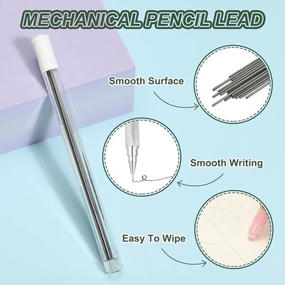 PATIKIL 240Pcs HB Mechanical Pencil Lead, 0.5mm Black Lead Refill Break - Image 3