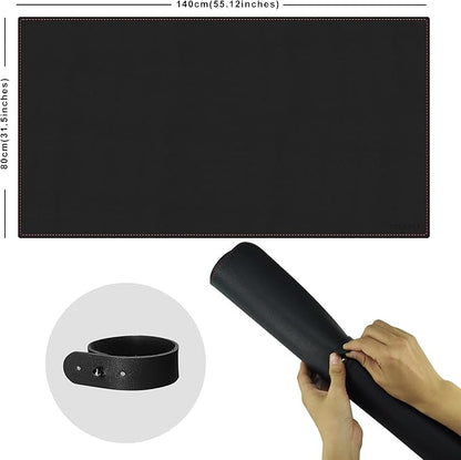 ZORESYN PU Leather Desk pad Black - Image 2