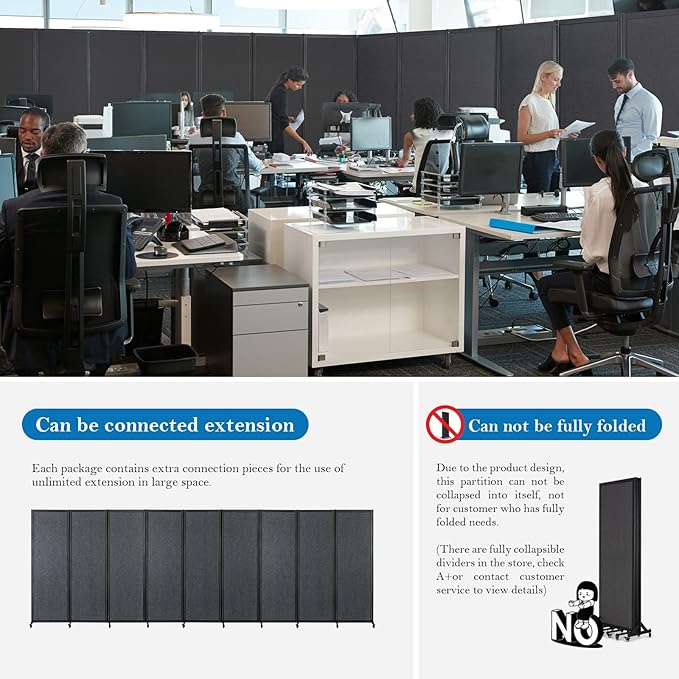 Strongbird Room Partition, Office Divider, Portable Commercial Screen Dividers - Image 2