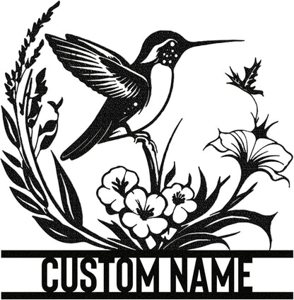 Personalized Metal Signs | Bird Metal Wall Art | Metal Name Sign Birds Welcome - Image 8