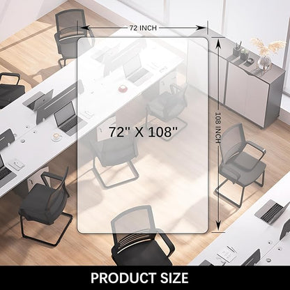 Kuyal Clear Chair Mat, Hard Floor Use - Image 7