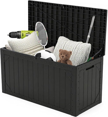 PATIOEASY Outdoor Storage Box 100GAL Waterproof Resin Deck Box, UV-Resistant - Image 9