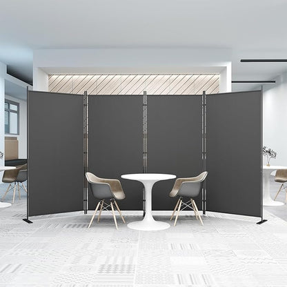 Helios&Hestia 4-Panel 6 ft Tall Indoor Folding Room Divider, Portable Privacy by HeliosHestia