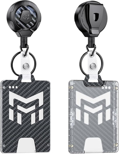 MNGARISTA Retractable Badge Holder, Heavy Duty Badge Reel Keychain by MNGARISTA