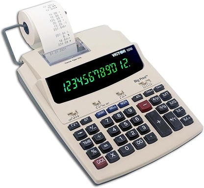 Victor 1310 Big Print Printing Calculator, 12-Digit LED Display, Fast Ink-Free by Victor