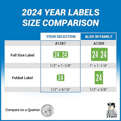 MINI 2024 Year Stickers, Doctor Stuff 2024 Chart Stickers, Light Green Color - Image 5