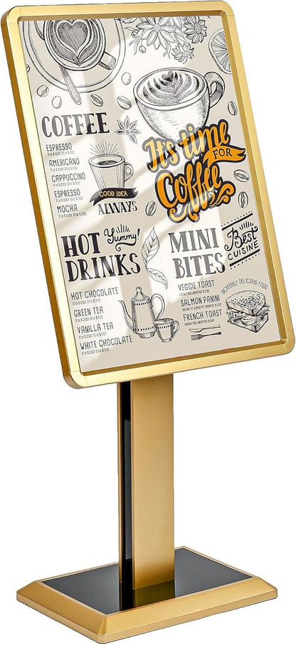 lesolar Display Menu Stand, 21x29 Inch Heavy Duty Aluminum Pedestal Sign Holder - Image 8