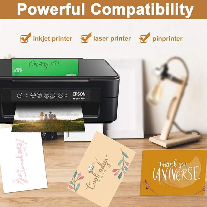 Silunkia 120 Sheets White Shimmer Cardstock 8.5 x 11 Heavyweight Paper - Image 5