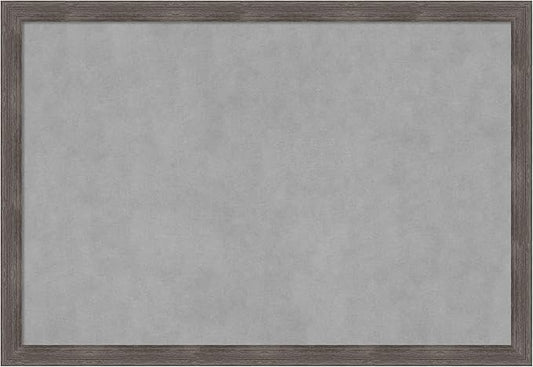 Amanti Art Grey Framed Magnetic Board 27x39 Large Vision Board by AmantiArt