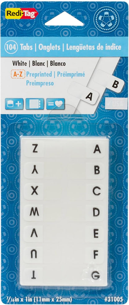 Redi-Tag Alphabetical Tabs, A by Redi-Tag